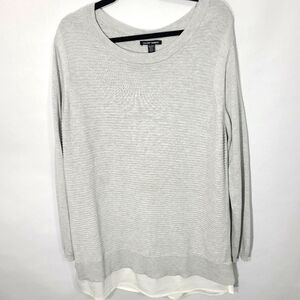 Hilary Radley Women's Size XXL‎ Heather Gray Sweater